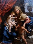 Guido Reni Madonna with Child and St. John the Baptist Spain oil painting artist
